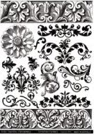 Collections - Flourishes Transparency - A4 Sheet