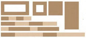 Collections - Chipboard Art Boxes small and Large - 3 of each size