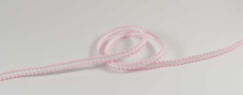 FTI - Braiding Ribbon - White & Pink - 2m