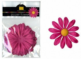 Bazzill - Paper Flowers - Hot Pink 4"