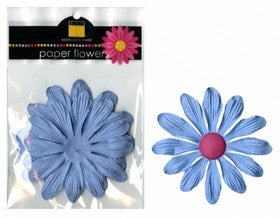 Bazzill - Paper Flowers - Slate Blue 4"