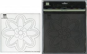 Bazzill - In Stitches 8x8" Template - Flowers