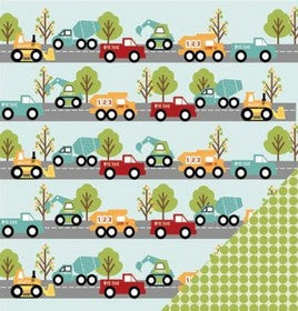 3 Bugs in a Rug - Tool Time Collection - Off to Work - 12x12" Double Sided Paper