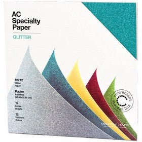 American Crafts - Cardstock Pack - 12x12" - Glitter
