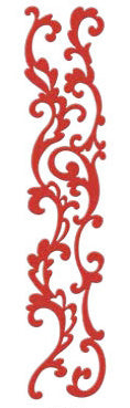 Stampendous - Scrollwork Border Velvet Sticker - Fuschia