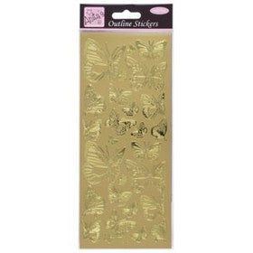 Anitas - Outline Stickers - Butterfly - Gold