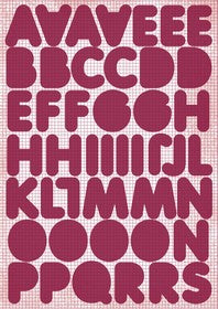 KaiserCraft - Alpha Stickers - Plum