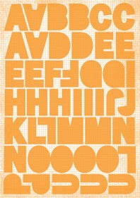 KaiserCraft - Alpha Stickers - Tangerine
