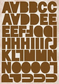 KaiserCraft - Alpha Stickers - Brown