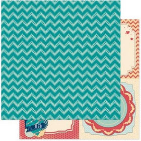 Bo Bunny - Family Is Collection - Nuts - 12x12" Double sided Paper