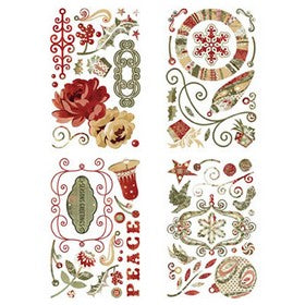 Basic Grey - Wassail Collection - Chipboard Sticker Shapes
