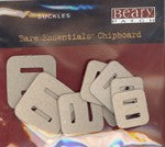 Beary Patch - Bare Essentials Chipboard - Ribbon Slides - Buckles