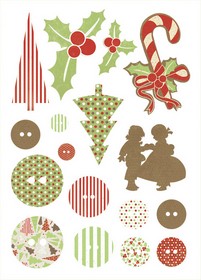 KaiserCraft - Be Merry Collection - Printed Chipboard