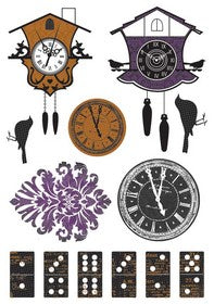 KaiserCraft - 13th Hour Collection - Printed Chipboard - CB134