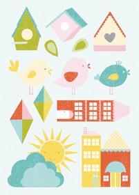 KaiserCraft - Fine & Sunny Collection - Layered Chipboard