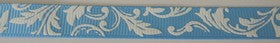 Adornit - Carolee's Creations - Floral Aqua Ribbon - 1m