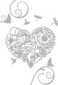 Couture Creations - Embossing Folder 5x7" - Serenity - Butterfly Hugs