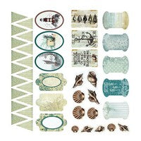 Couture Collections - Adhesive Chipboard - Sea Breeze Set