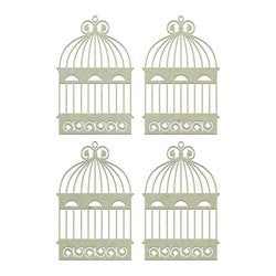 Couture Collections - Chipboard - Flourished Cages Set 4pc