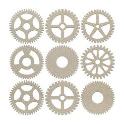 Couture Collections - Chipboard - Mini Gears - 9pc