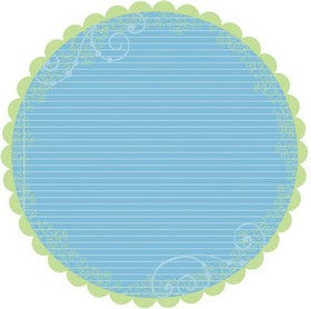 Little Yellow Bicycle - Baby Safari - Boy - Scallop Edge Cardstock