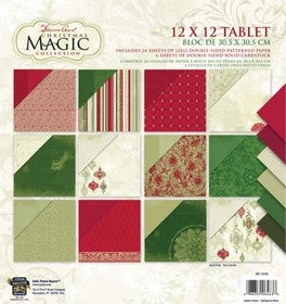 Little Yellow Bicycle - Christmas Magic Collection - 12x12" Paper Tablet - Foil Accents