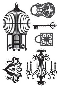 KaiserCraft - Le Chateau Collection - Clear Acrylic Stamps