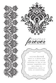KaiserCraft - After Five Collection - Clear Acrylic Stamps
