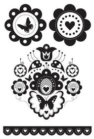 KaiserCraft - Bubblegum Hills Collection - Clear Acrylic Stamps