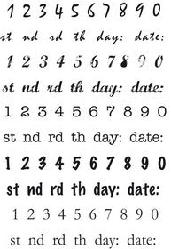 KaiserCraft - Clear Acrylic Stamps - Date