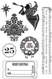 KaiserCraft - December 25th Collection - Clear Acrylic Stamps