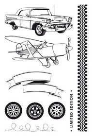 KaiserCraft - On the Move Collection - Clear Acrylic Stamps