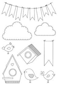 KaiserCraft - Fine & Sunny Collection - Clear Acrylic Stamp