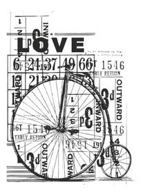 KaiserCraft - Vintage - Clear Acrylic Stamp - Love