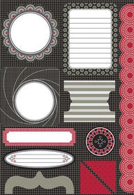 KaiserCraft - Shaken Not Stirred Collection - Die Cut Elements