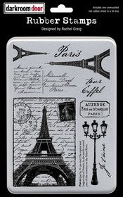 Darkroom Door - Tour Eiffel Rubber Stamps