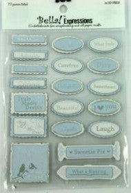 Bella - Ever After - Expressions - 3D Chipboard Stickers