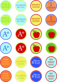 KaiserCraft - Class of '87 Collection - Embellishment Pack - Reward Stickers