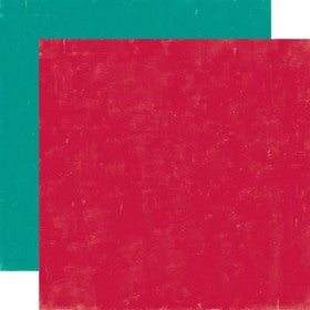 Echo Park - Happy Camper - Red/Teal 12x12" Double sided Paper