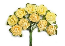 KaiserCraft - Mini Paper Blooms - Buttercream