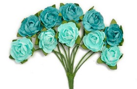 KaiserCraft - Mini Paper Blooms - Sea Breeze