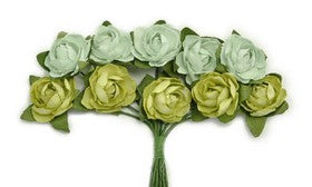 KaiserCraft - Mini Paper Blooms - Olive