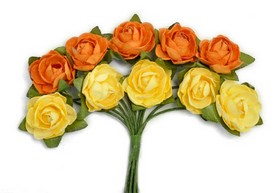 KaiserCraft - Mini Paper Blooms - Sunset