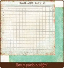 Fancy Pants - Road Show - Dilly Dally Paper 12x12"