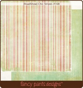 Fancy Pants - Road Show - Chic Stripes Paper 12x12"