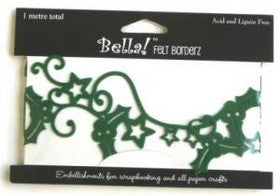 Bella - Christmas Holly - Felt Border