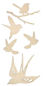 KaiserCraft - Wood Flourishes - Birds