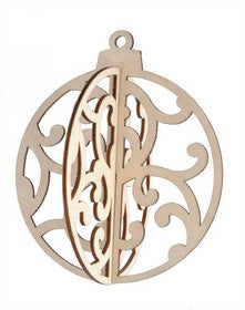 KaiserCraft - 3D Wood Flourishes - Bauble Pack 1 - FL309
