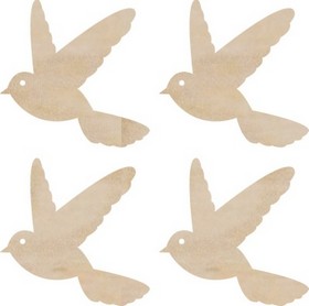 KaiserCraft - Wood Flourish - Flying Birds (4pk)