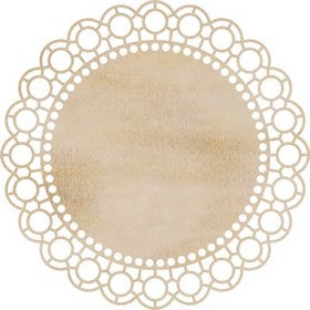 KaiserCraft - Wood Flourish - Large Scallop Doily